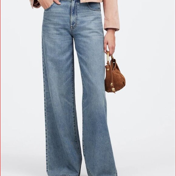 Madewell Superwide-Leg Jeans: Airy Denim Edition 30 Standard - Picture 1 of 7